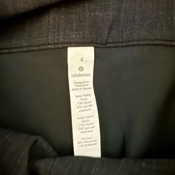 Lululemon Here to There High-Rise 7/8 Pant - Crosshatch Texture Multi Blue - Picture 4 of 10